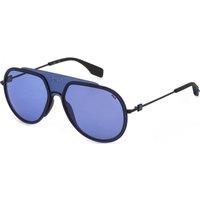 FILA Men's SFI084-58530Y Aviator/Navigator Sunglasses in Black