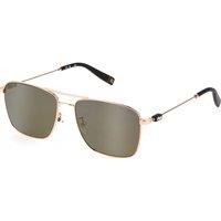 FILA Men's SFI456-580300 Square/Rectangle Sunglasses in Rose Gold