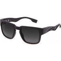FILA Men's SFI463-53U28P Square/Rectangle Sunglasses in Black