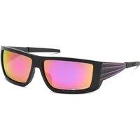 Plein Sport Men's SSP003-64U28R Square/Rectangle Sunglasses in Black