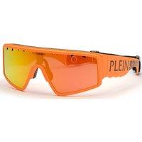 Plein Sport Men's SSP007-99B55A Square/Rectangle Sunglasses in Orange