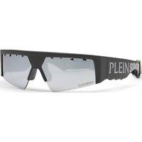Plein Sport Men's SSP006-71U28X Square/Rectangle Sunglasses in Black