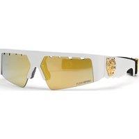 Plein Sport Men's SSP006V715WWG Square/Rectangle Sunglasses in White