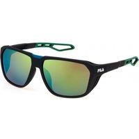 FILA Men's SFI722-637U4V Square/Rectangle Sunglasses in Black