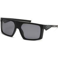 Plein Sport Men's SSP009-58U28P Square/Rectangle Sunglasses in Black