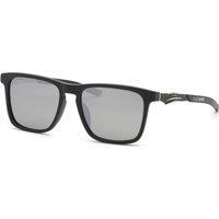 Plein Sport Men's SSP038-57703P Square/Rectangle Sunglasses in Black