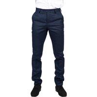 Paul Andrew Men's Arthur Birdseye Wedding Formal Trousers in Navy | Size: 44R