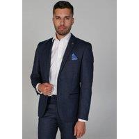 Paul Andrew Men's Arthur - Classic Birdseye Blazer in Navy | Size: 42R