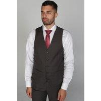 Paul Andrew Men's Charles Plain Summer Waistcoat in Charcoal | Size: 38R