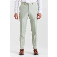Paul Andrew Men's Belmont Trousers Wedding Suit Pants in Pale Green | Size: 40R