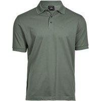 TEE JAYS Men's Luxury Stretch Short Sleeve Polo Shirt in Olive | Size: 3XL