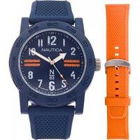 Nautica Men's NAPATS306 Ayia Triada 43mm Quartz Watch in Blue