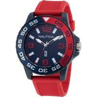 Nautica Men's NAPFWS303 Finn World 45mm Quartz Watch in Red