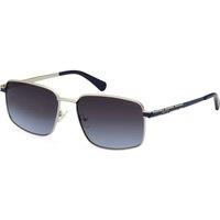 Kenneth Cole Men's RN00001-5810W Square/Rectangle Sunglasses in Silver