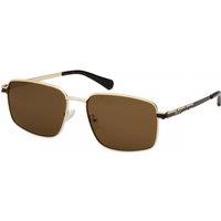 Kenneth Cole Men's RN00001-5832E Square/Rectangle Sunglasses in Gold