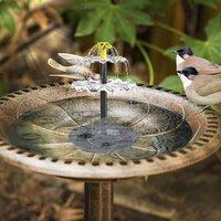 Living and Home 6W Solar Fountain Pump in Black