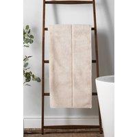 Bianca 'Zero Twist Satin Stitch' Cotton Towel in Natural