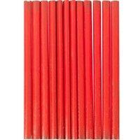 SupaTool Carpenters Pencils (Pack of 12) in Red