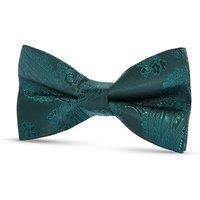 Paul Andrew Paisley Floral Satin Bow Tie in Green