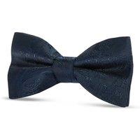 Paul Andrew Paisley Floral Satin Bow Tie in Navy