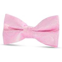 Paul Andrew Paisley Floral Satin Bow Tie in Pink