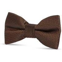 Paul Andrew Textured Satin Silk Bow Tie in Brown