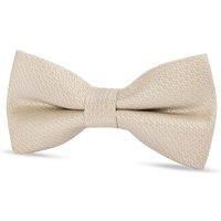 Paul Andrew Textured Satin Silk Bow Tie in Cream
