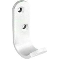Securpak Coat Hook Pack of 2 in Silver
