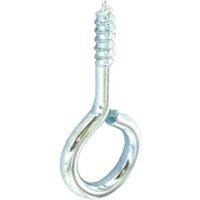 Securit Zinc Plated Screw Eyes (Pack of 10) in Silver