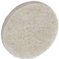 Securit Round Felt Furniture Pad (Pack of 8) in White