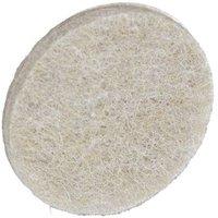 Securit Round Felt Furniture Pad (Pack of 4) in Natural