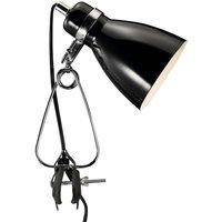 Nordlux Cyclone Clamp Light Black Metal Hallway E14 Mains