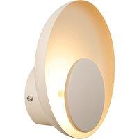 Nordlux Marsi Wall Light Beige Metal LED Switch 3000k Plug In/Mains