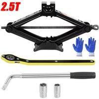 SPETLEK 2.5T Scissor Jack Extendable Wheel Wrench Socket Car Tire Repair in Black | Size: 10000mm x 520mm