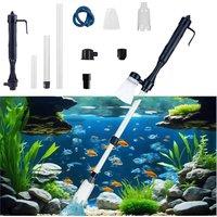 SPETLEK Electric Fish Tank Gravel Cleaner Siphon Water Changing Cleaning Tool in Black | Size: 120 cm