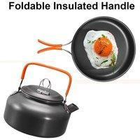 Kelvenix PORTABLE CAMPING COOKWARE KITS in Grey | Size: 0.6m2