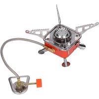 Kelvenix Outdoor Foldable Picnic Camping Hiking Portable Gas Stove in Red | Size: 10000mm x 520mm