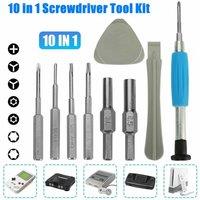 VOGREX Triwing Screwdriver Repair Tools Kit Set for Nintendo Switch Gameboy in Silver