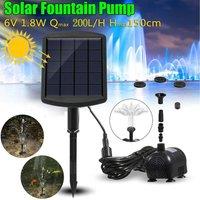 SPETLEK Solar Panel Powered Water Pump C in Black | Size: 0.6m2