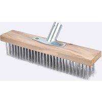 SPETLEK Wire Broom Head Metal Bristle Brush 30cm in Brown | Size: 0.6m2