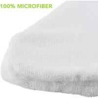 EONLION 8 Pack Microfibre Steam Mop Pads in White | Size: 100 cm