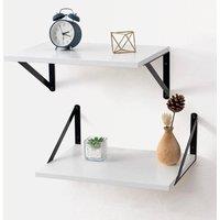 Kelvenix white 12 Inch Deep Floating Shelves for Wall | Size: 0.6m2