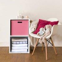 Kelvenix 2 Tier Wooden Bookcase Shelving in White | Size: 0.6m2