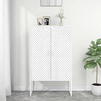 Berkfield Home Highboard White 80x35x135 cm Steel | Size: 80 x 35 x 135 cm