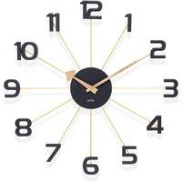 Acctim Astraea Large Wall Clock Quartz Brass Effect Metal Spokes 50cm in Gold