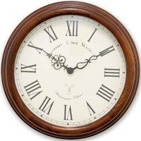 Acctim Lacock Wall Clock Westminster Chime Radio Controlled Crafted Wood in Walnut