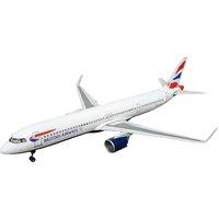 netfurniture BA Airbus A321 Model Aircraft Large Airline Display Plane in White