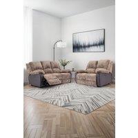 More4Homes Postana Electric Recliner Jumbo Cord 2+3 Seater Sofa Set in Brown