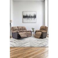 More4Homes Postana Electric Recliner Jumbo Cord 1+3 Seater Sofa Set in Brown