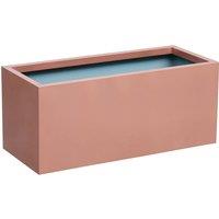 Primrose Weather Resistant Outdoor Zinc Trough Planter Copper Finish 75cm